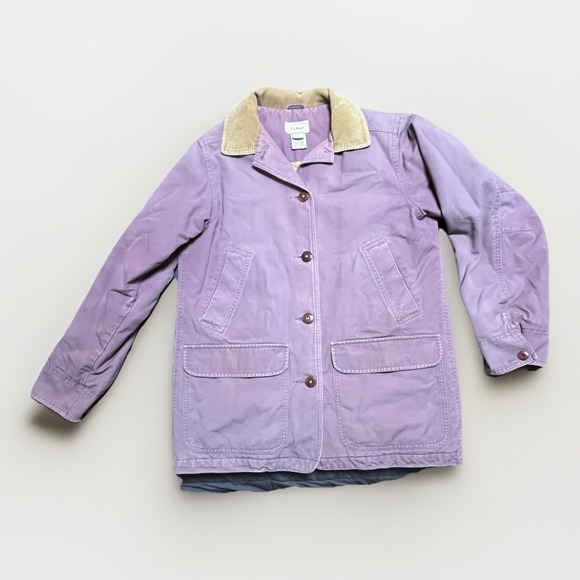 L.L. Bean Jackets & Blazers - Vintage L.L. Bean Adirondack Barn Coat Women's S Thinsulate Lined Purple Canvas